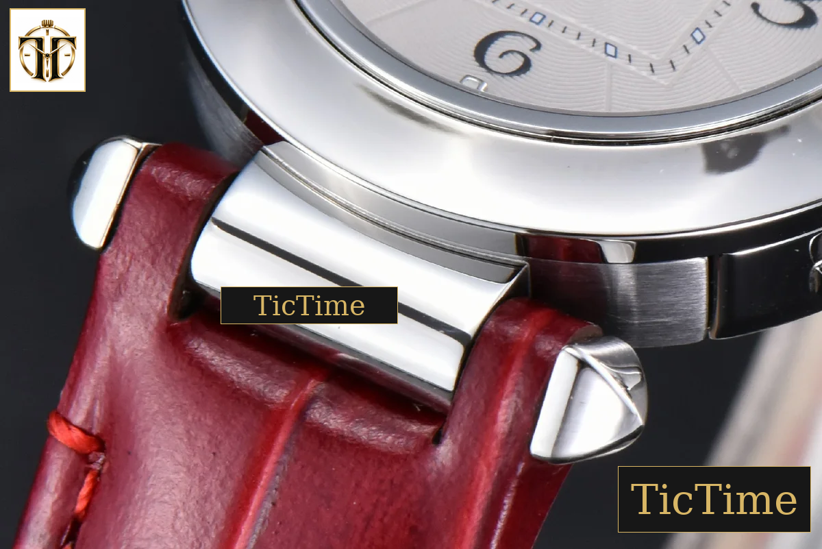 Pasha Ladies 30mm AF White Dial Red Leather Strap Jap Quartz — foto 8