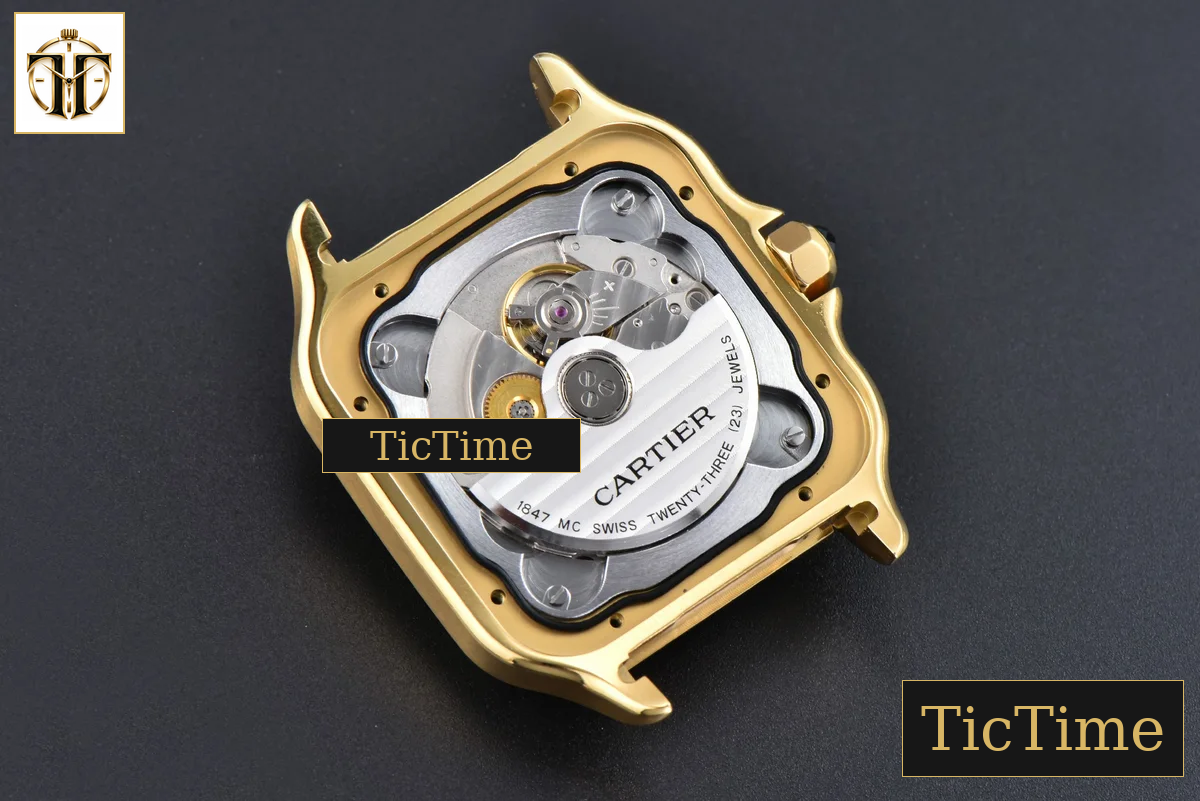 Santos de Cartier XL 40mm AF YG White Dial Black Rubber Strap Miyota 9015 — foto 17