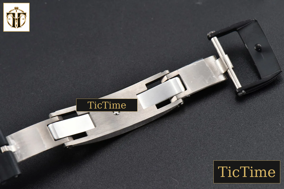 Bubba Watson RM055 42.7mm ZF Black NTPT White Skeleton Dial Black Rubber Strap V6 NH05 — foto 16