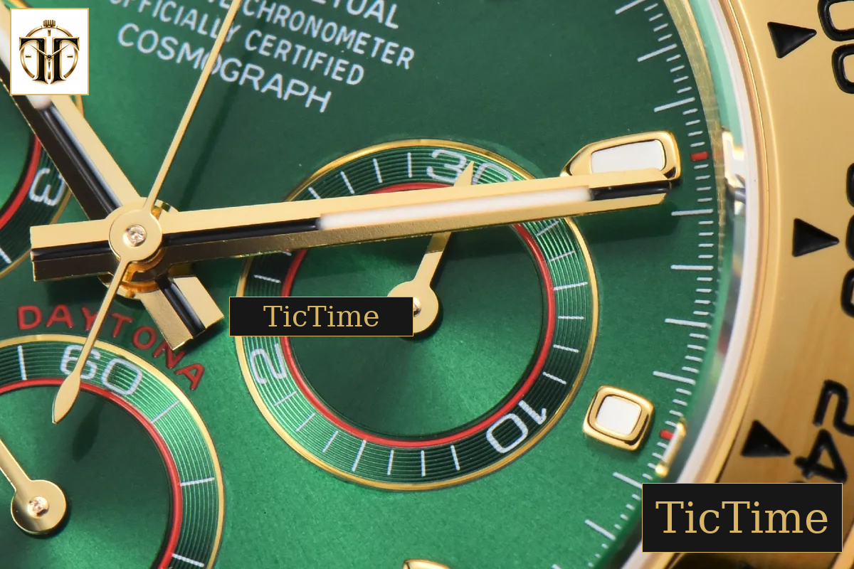 Daytona 116508 40mm BTF YG Green Dial YG Bracelet SA4130 — foto 7