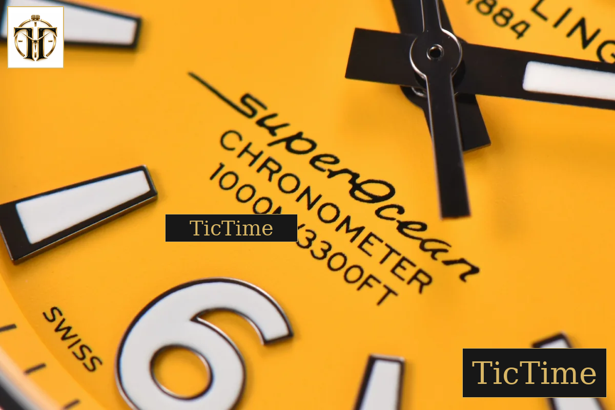Superocean Automatic 44mm TF Yellow Dial Black Rubber Strap A2824 — foto 7