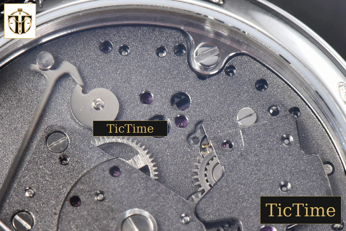 Tradition 7057BB 40mm ZF Gray Dial White Subdial Black Leather Strap A505 — foto 18