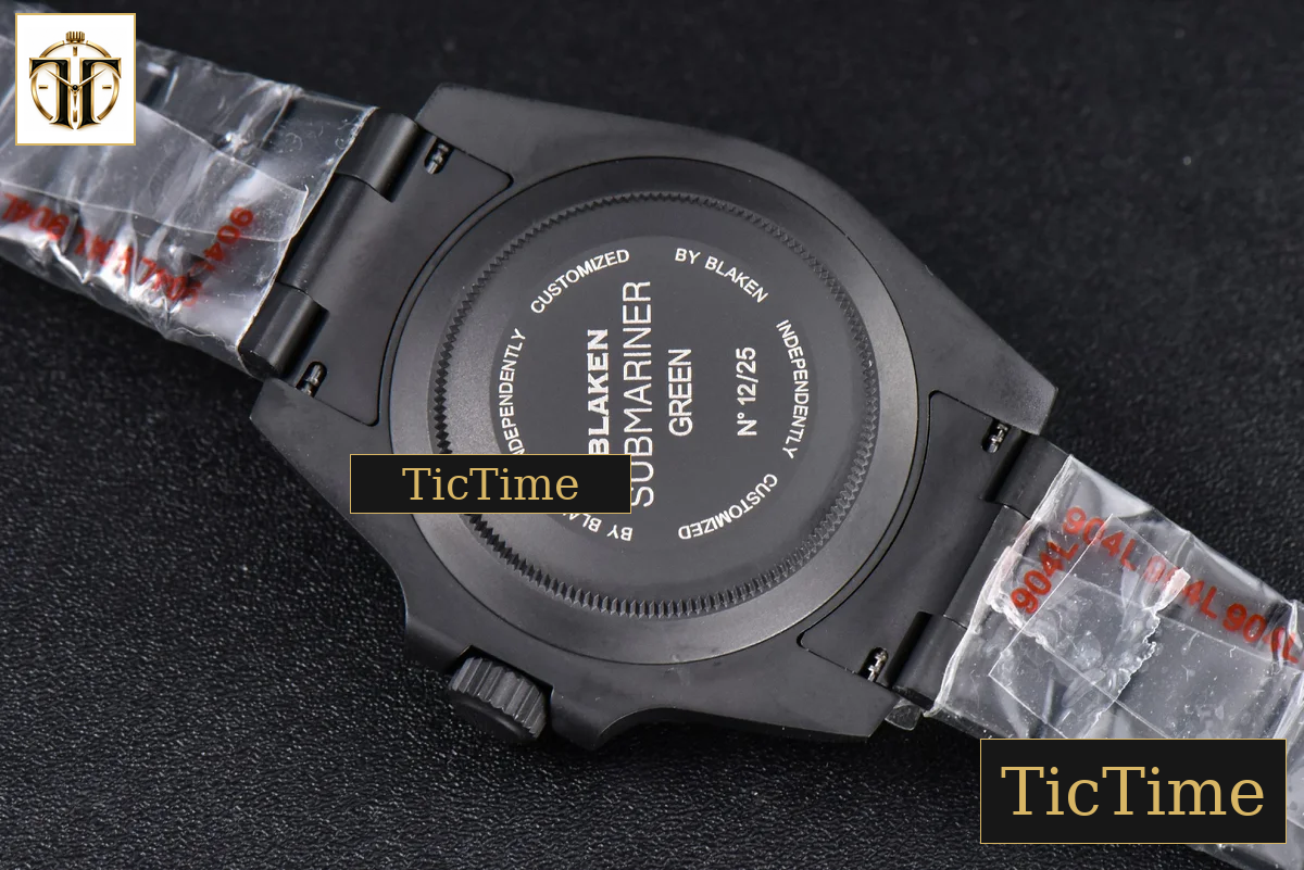 Blaken Submariner LV 116610 IPKF Green PVD Bracelet A2836 — foto 21