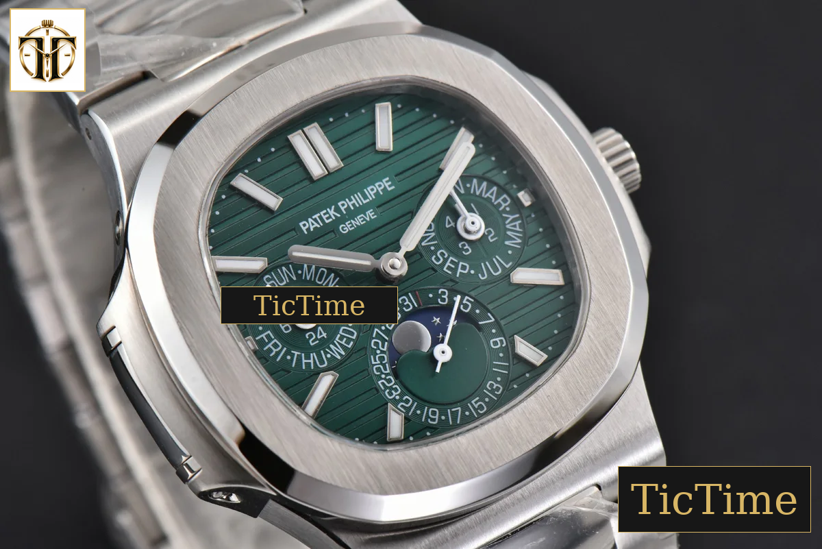 Nautilus 5740 40mm TWF Green Dial SS Bracelet A240 — foto 12