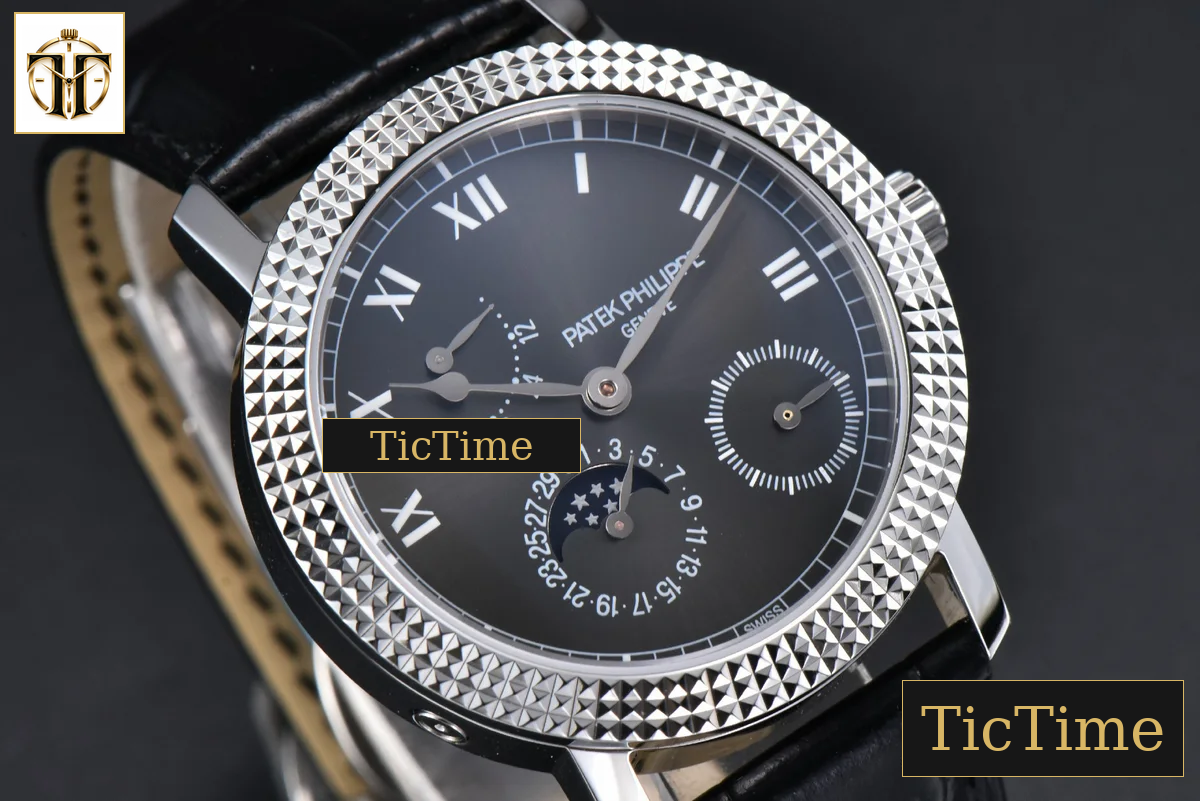 Calatrava 50th Anniversary 5057G 36.5mm IWF Gray Dial Leather Strap — foto 11