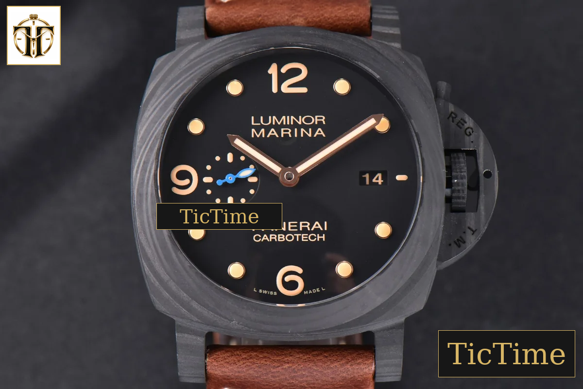 Luminor Carbotech Automatic PAM661 44mm VSF Black Dial Leather Strap P9010 — foto 2