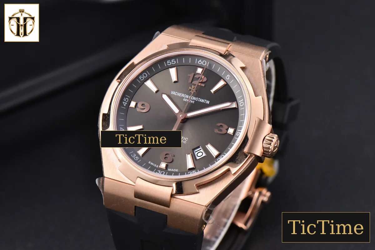 Overseas 47040 42mm MKF RG Brown Dial Rubber Strap 9015 — foto 12