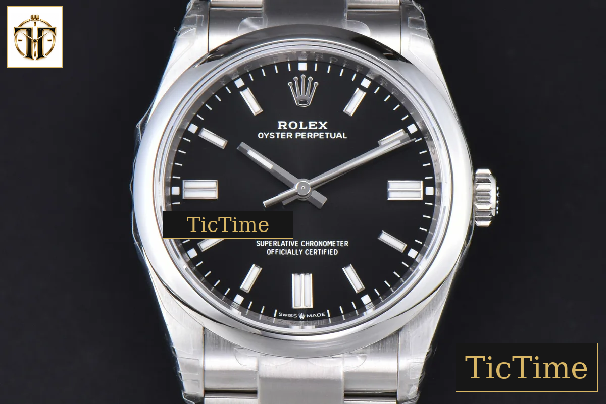 Oyster Perpetual 904L 124300 41mm VSF Black Dial SS Bracelet VS3235 — foto 2
