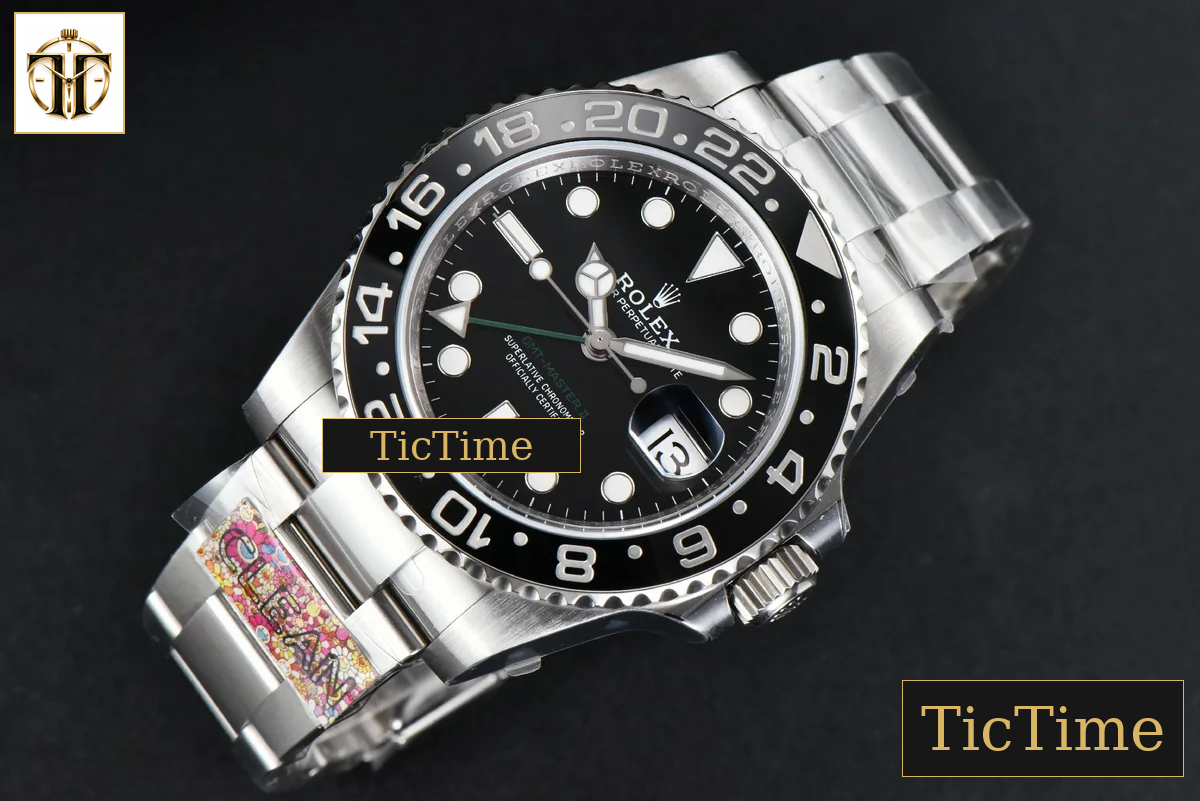 GMT-Master II LN 116710 40mm Clean Factory Black Ceramic Oyster Bracelet VR3186 — foto 10