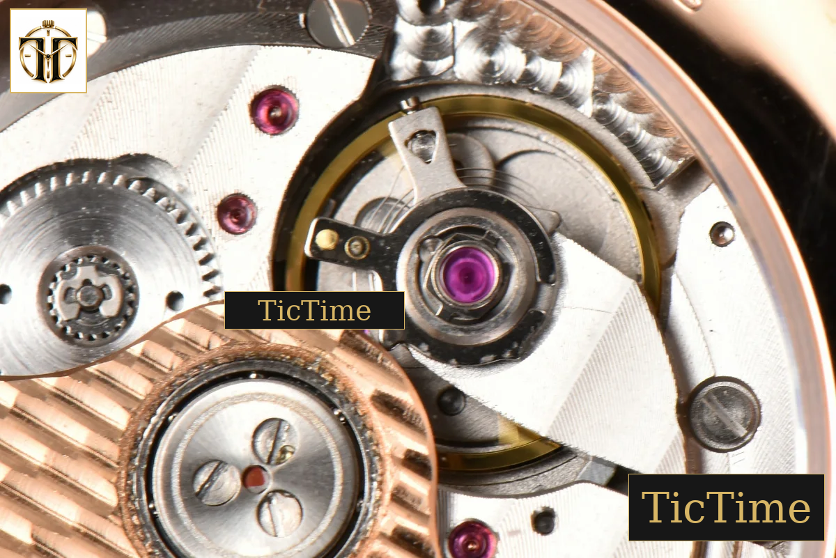 Villeret Complicated Function 6654 40mm OMF RG Blue Dial Black Leather Strap V3 A6654 — foto 17