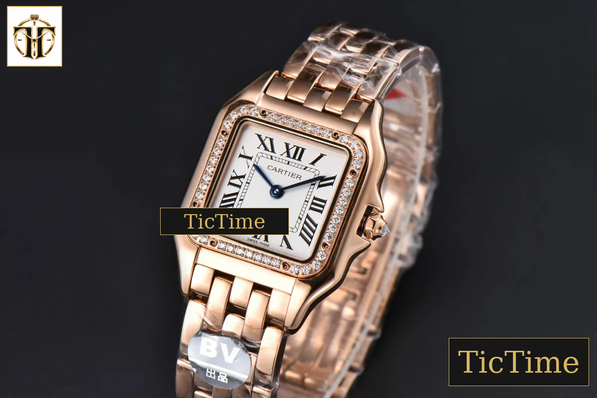 Panthère Secrete Ladies 27mm BVF RG White Dial Diamond Bezel RG Bracelet Ronda Quartz — foto 5