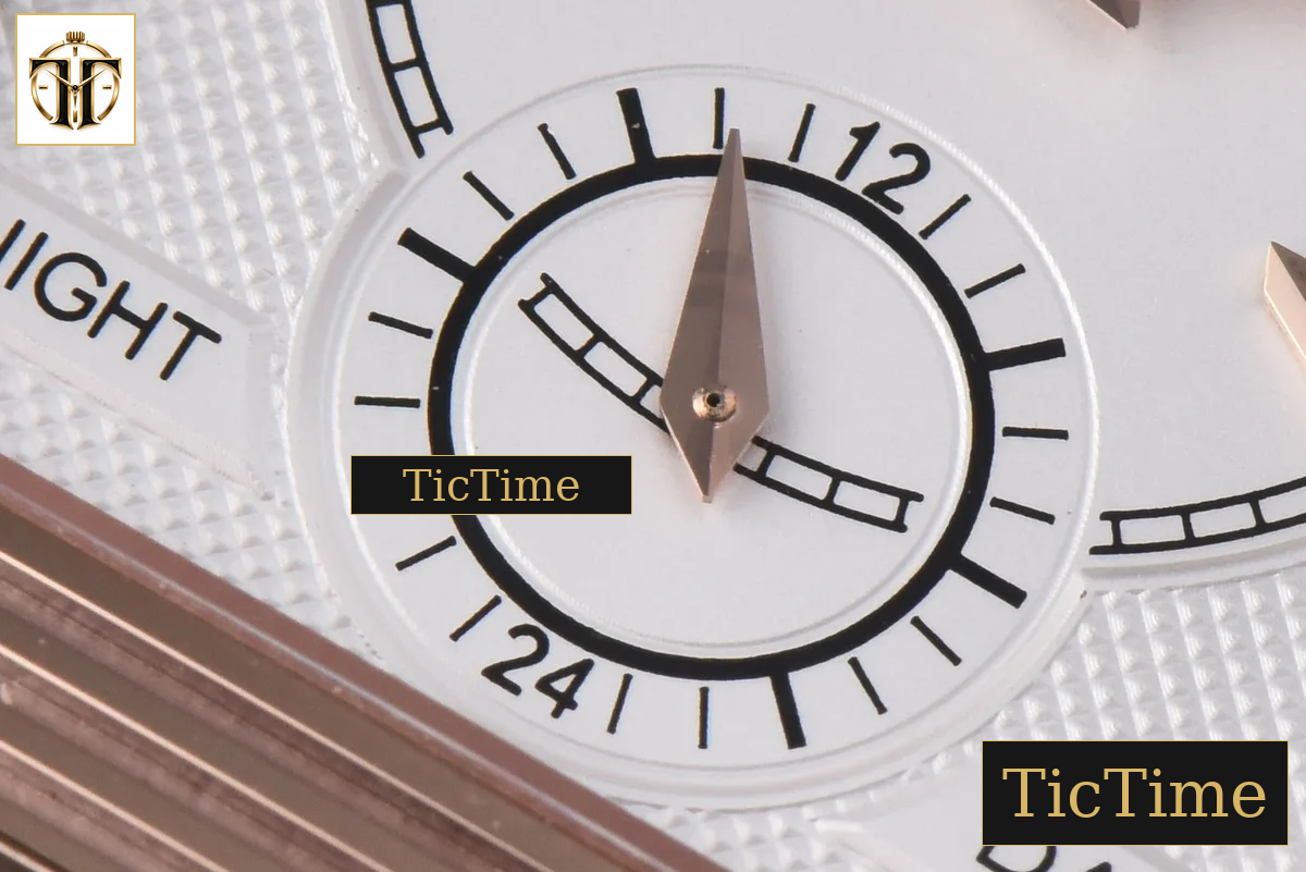 Master Reverso Tribute Small Seconds 30x47mm MGF RG Gray Dial Brown Leather Strap A854A — foto 21