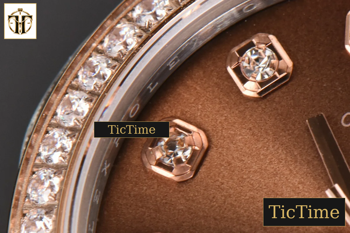 DateJust Ladies 904L 31mm WF RG/SS Diamond Brown Dial Diamond Marker Jubilee Bracelet A2671 — foto 6