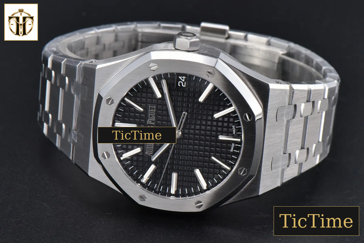 Royal Oak ’50th Anniversary’ 15510 41mm ZF Black Dial SS Bracelet SA4302 — foto 14