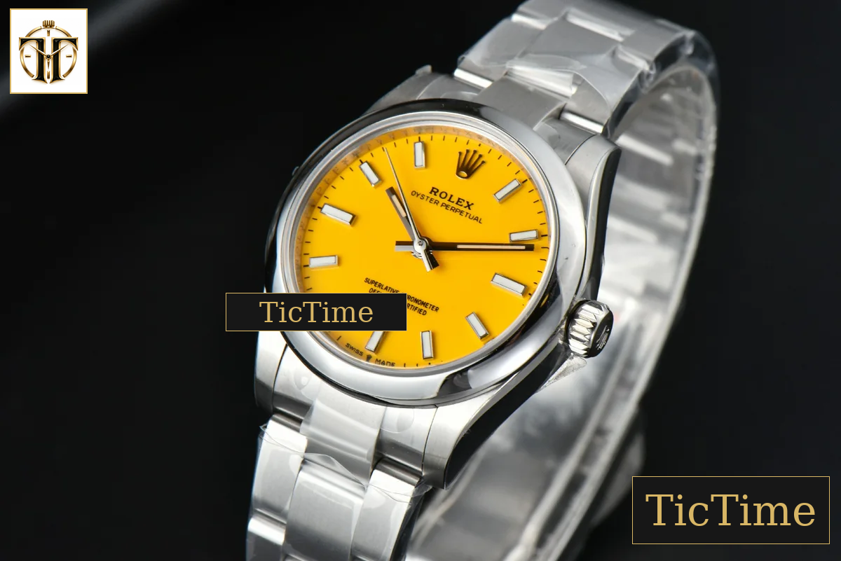 Oyster Perpetual 277200 31mm EWF Yellow Dial SS Bracelet A3230 — foto 4