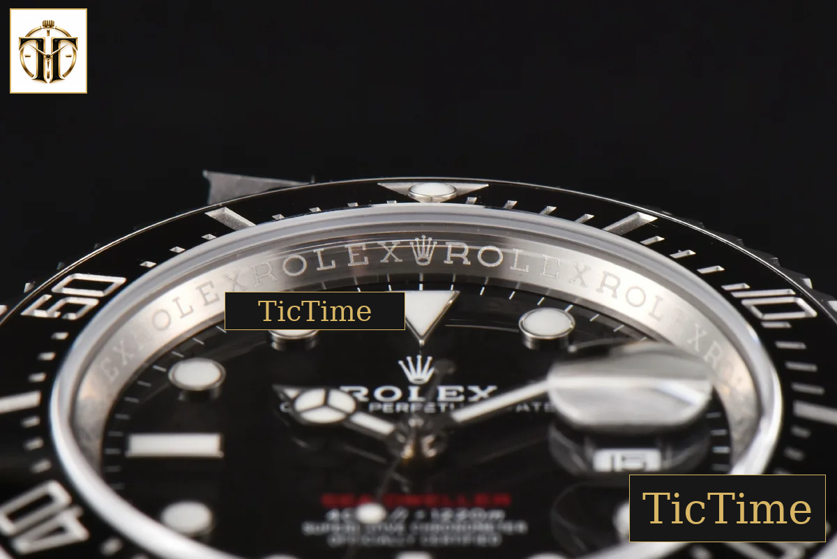 Sea-Dweller 126600 43mm VSF Black Ceramic ‘Red Text’ SS Bracelet VS3235 — foto 13