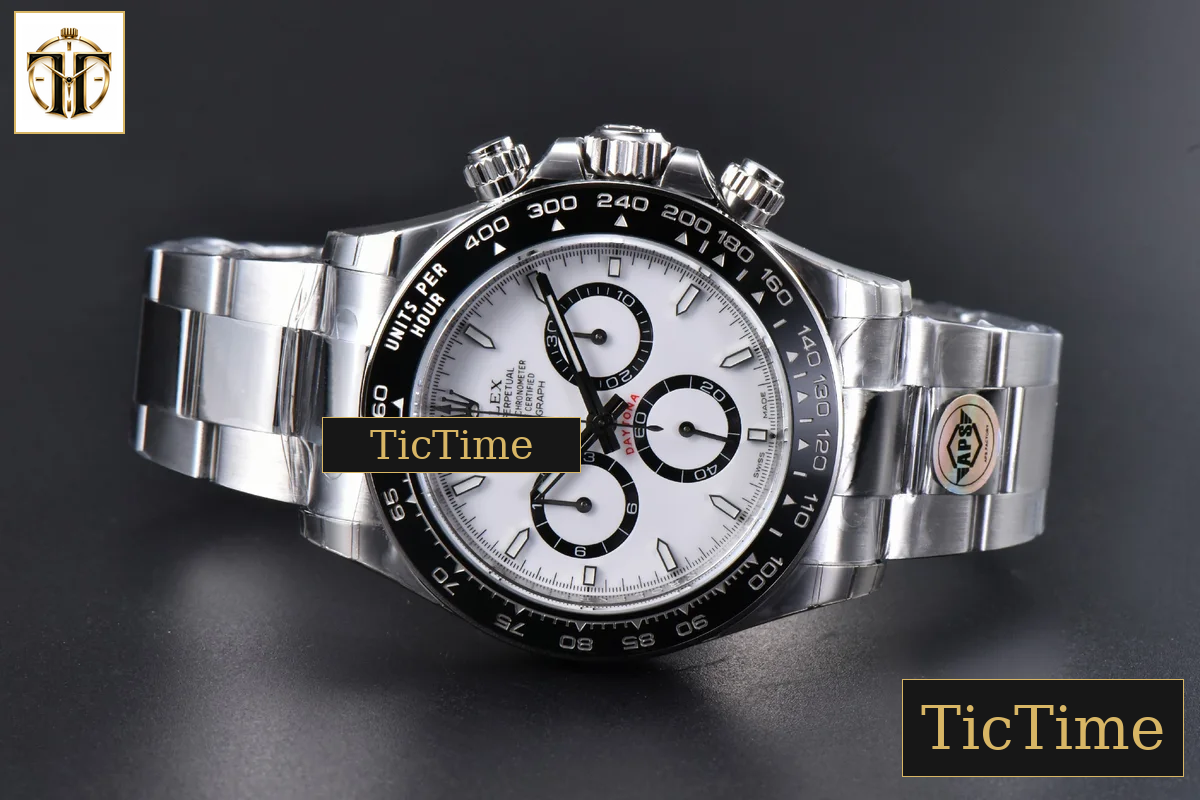 Daytona 904L Steel 126500 40mm APSF White/Panda Dial SS Braclet SH4131 — foto 21