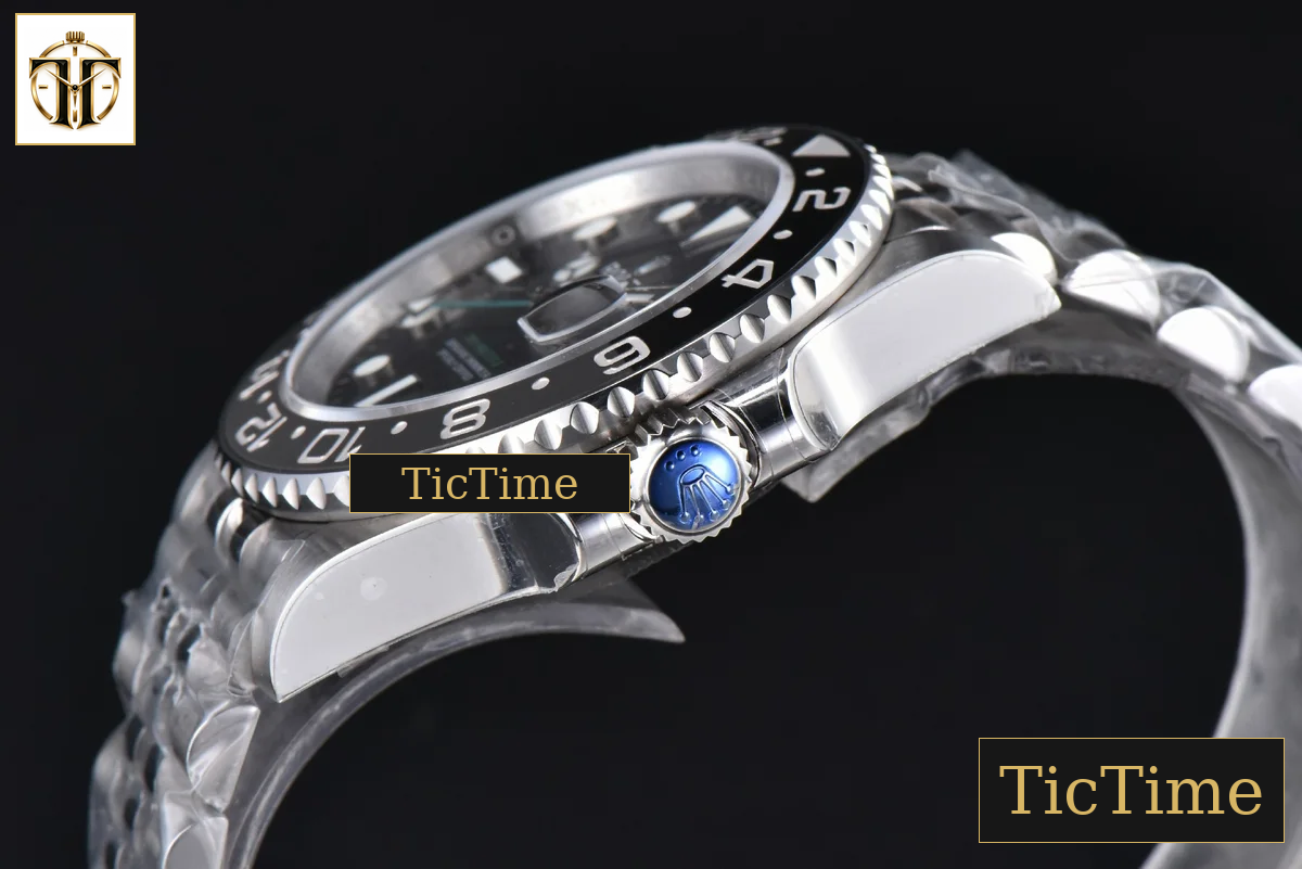 GMT Master II GRNR 904L 126710 40mm GMF Black/Gray Bezel Black Dial Jubilee Bracelet VR3285 — foto 12