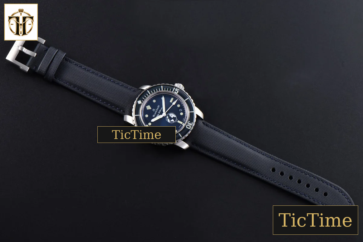 Fifty Fathoms Ocean Commitment 41mm ZF Blue Dial Nylon Strap A23J — foto 30