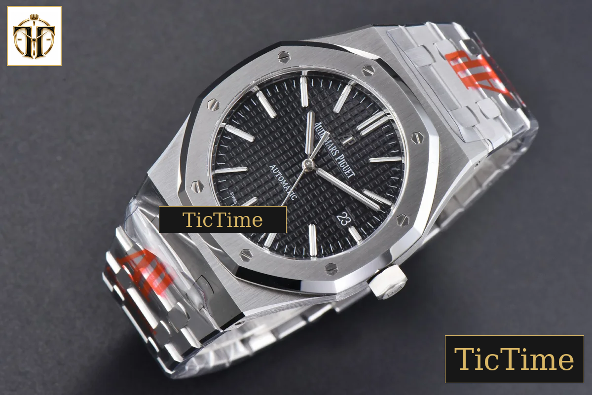 Royal Oak 15400 41mm ORF Black Textured Dial SS Bracelet A3120 — foto 4