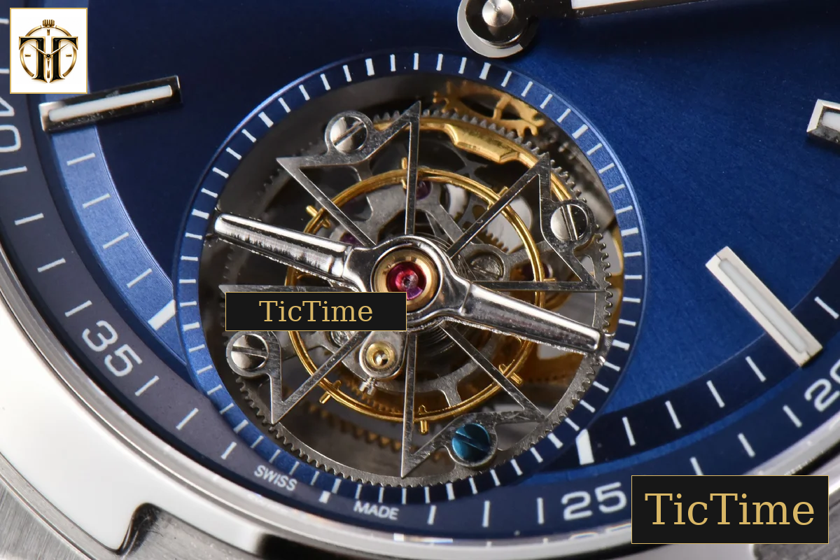 Overseas Tourbillon 6000V 42.5mm BBRF Blue Dial Blue Rubber Strap Tourb — foto 7