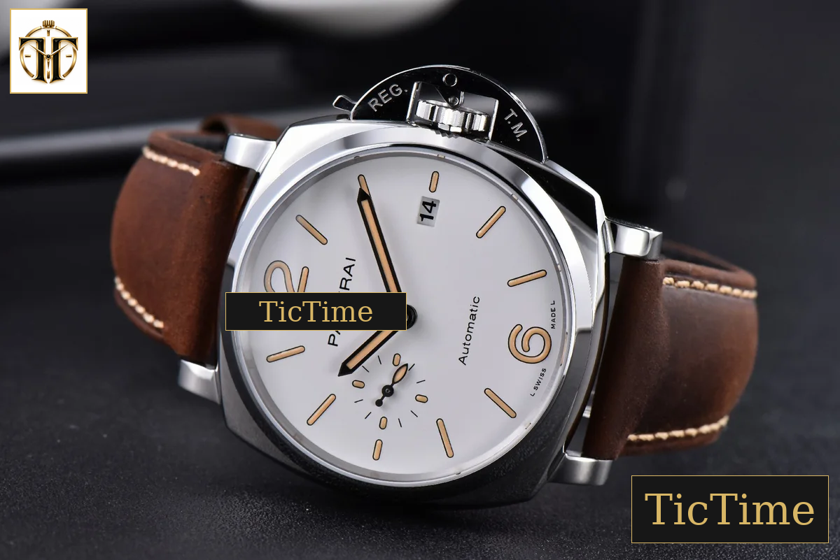 Luminor Due PAM1042 42mm VSF RG White Dial Brown Leather Strap P900 — foto 16