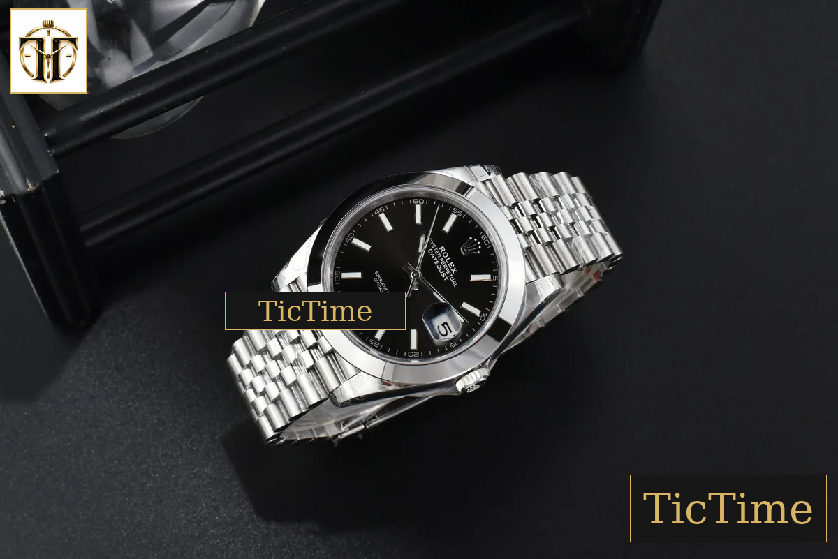 DateJust Smooth Bezel 126300 41mm VSF Black Dial Jubilee Bracelet VS3235 — foto 31