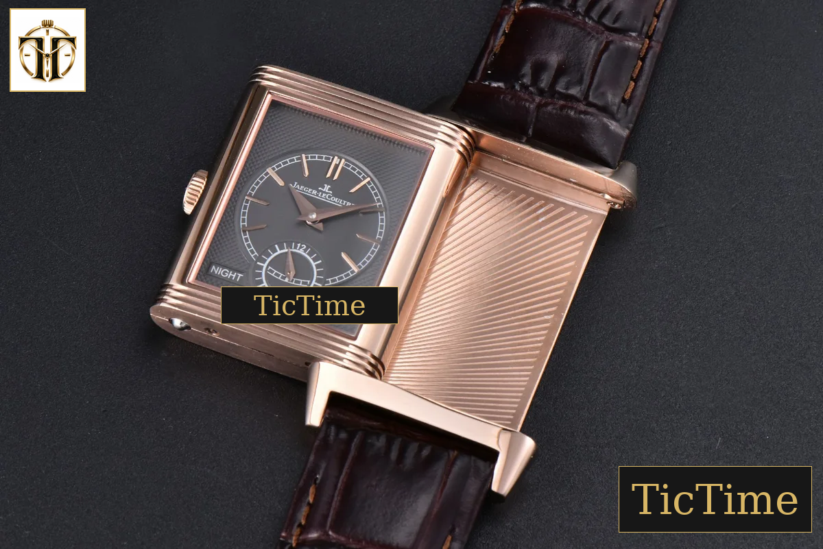 Master Reverso Tribute Small Seconds 30x47mm MGF RG White Dial Brown Leather Strap A854A — foto 18