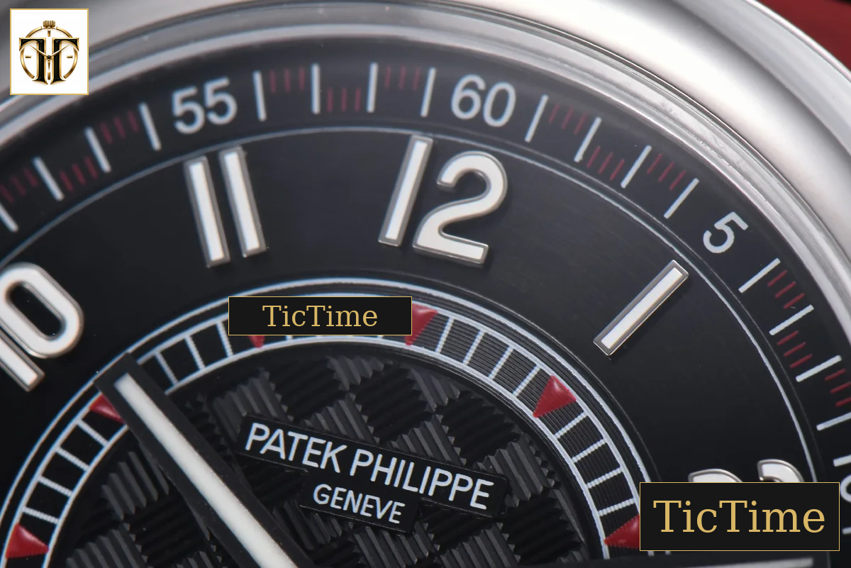 Calatrava 6007G 40mm ZF Black Dial Red Hand Nylon Strap 9015 — foto 5