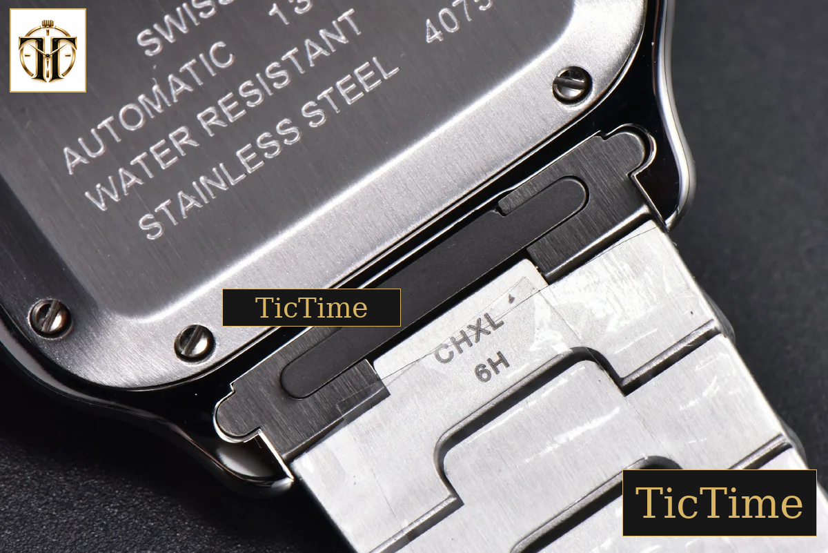 Santos de Cartier Medium 35mm BVF SS Blue Dial SS Bracelet Miyota 9039 — foto 19