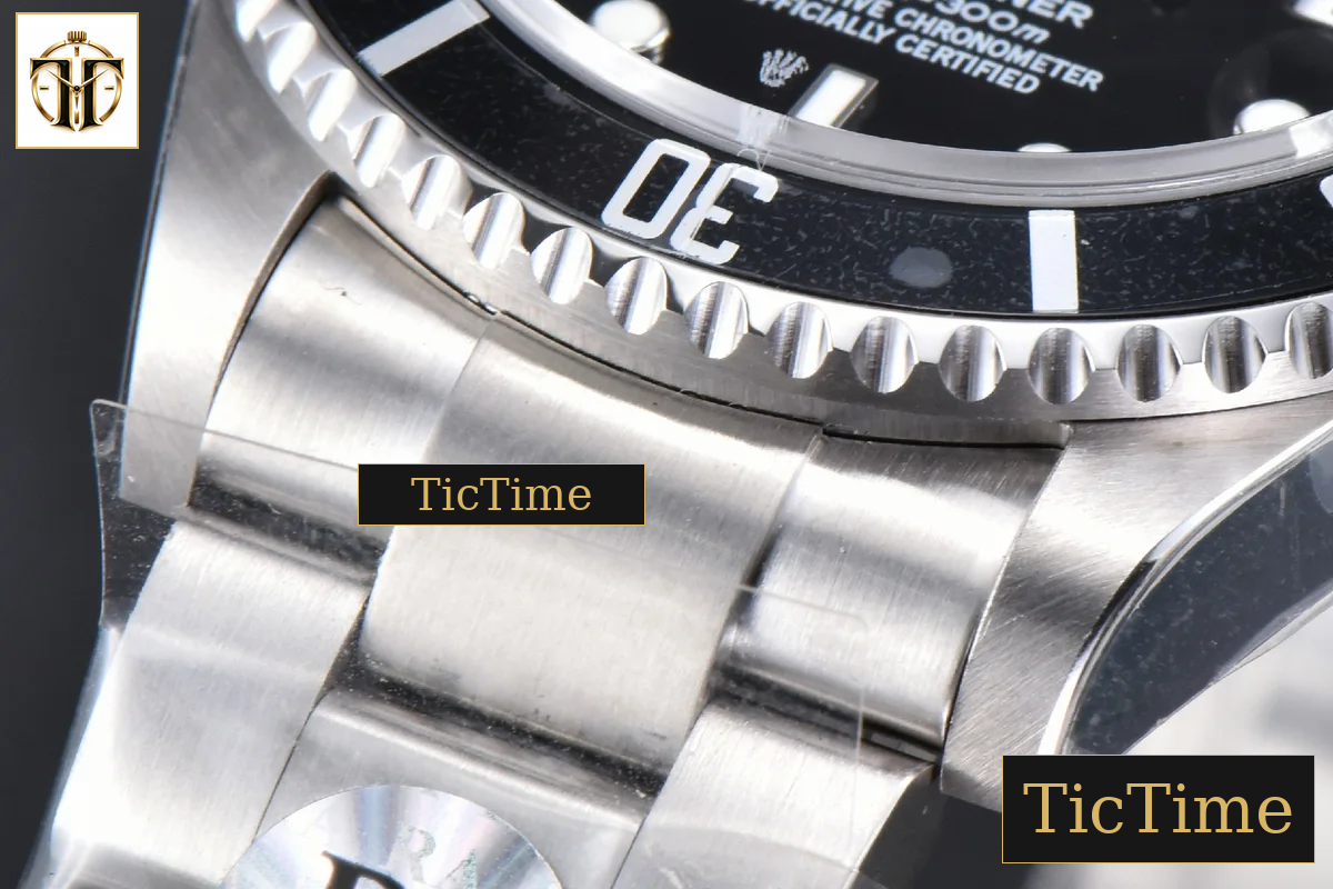 Submariner LN 16610 40mm RAF Black Bezel 904L SS Bracelet No Rehaut SH3135 — foto 11