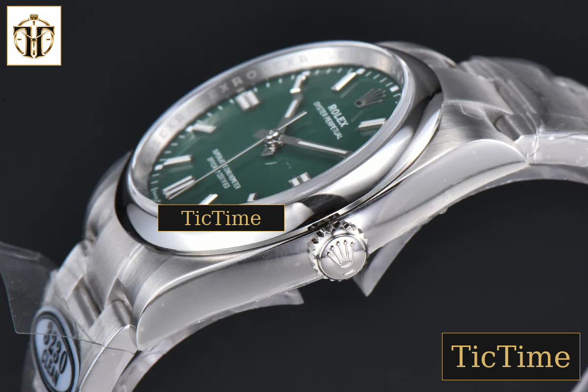 Oyster Perpetual 904L 126000 36mm Clean Factory Green Dial SS Bracelet VR3230 — foto 11