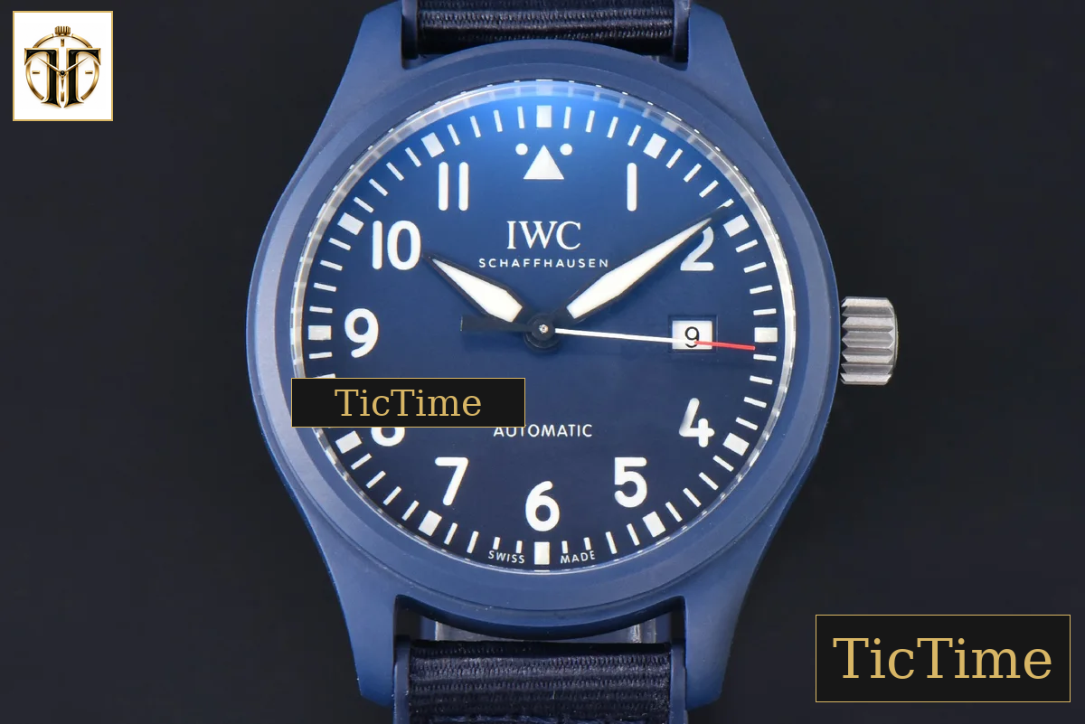 Laureus IW328101 41mm V7F Blue Ceramic Blue Dial Nylon/Rubber Strap — foto 2