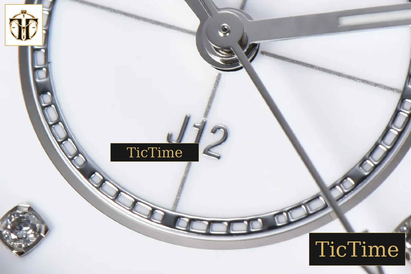J12 38mm XF White Ceramic White Dial Diamond Marker Ceramic Bracelet 9015 — foto 7