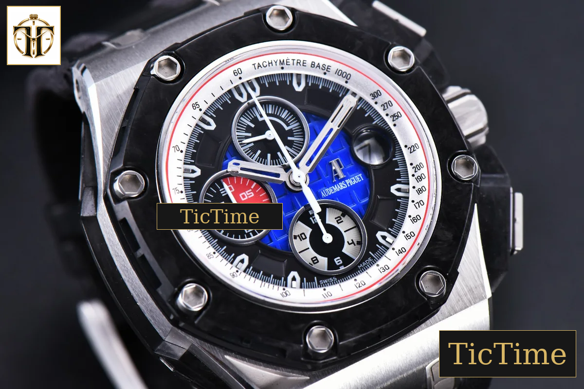 Royal Oak Offshore Grand Prix Forge Carbon Parts 44mm JF Blue Dial Leather Strap V3 A3126 — foto 15