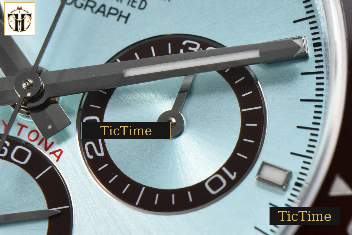 Daytona UFO 904L 126506 40mm UF Ice Blue Stick Dial Lume Markers SS Braclet (Free Sprung) UF4131 — foto 8
