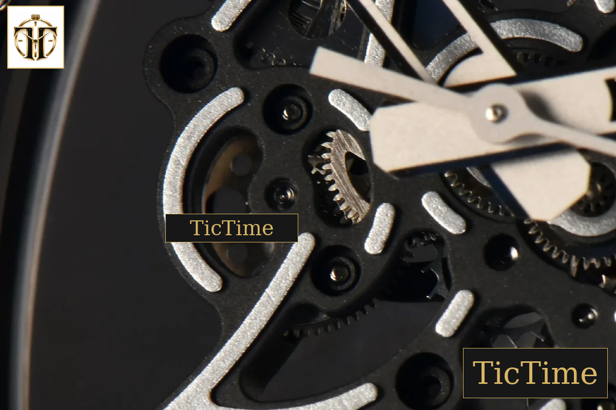 NTPT RM055 43mm ZF Black Bezel Black Crown Black Rubber Strap V6 RMUL2 — foto 9