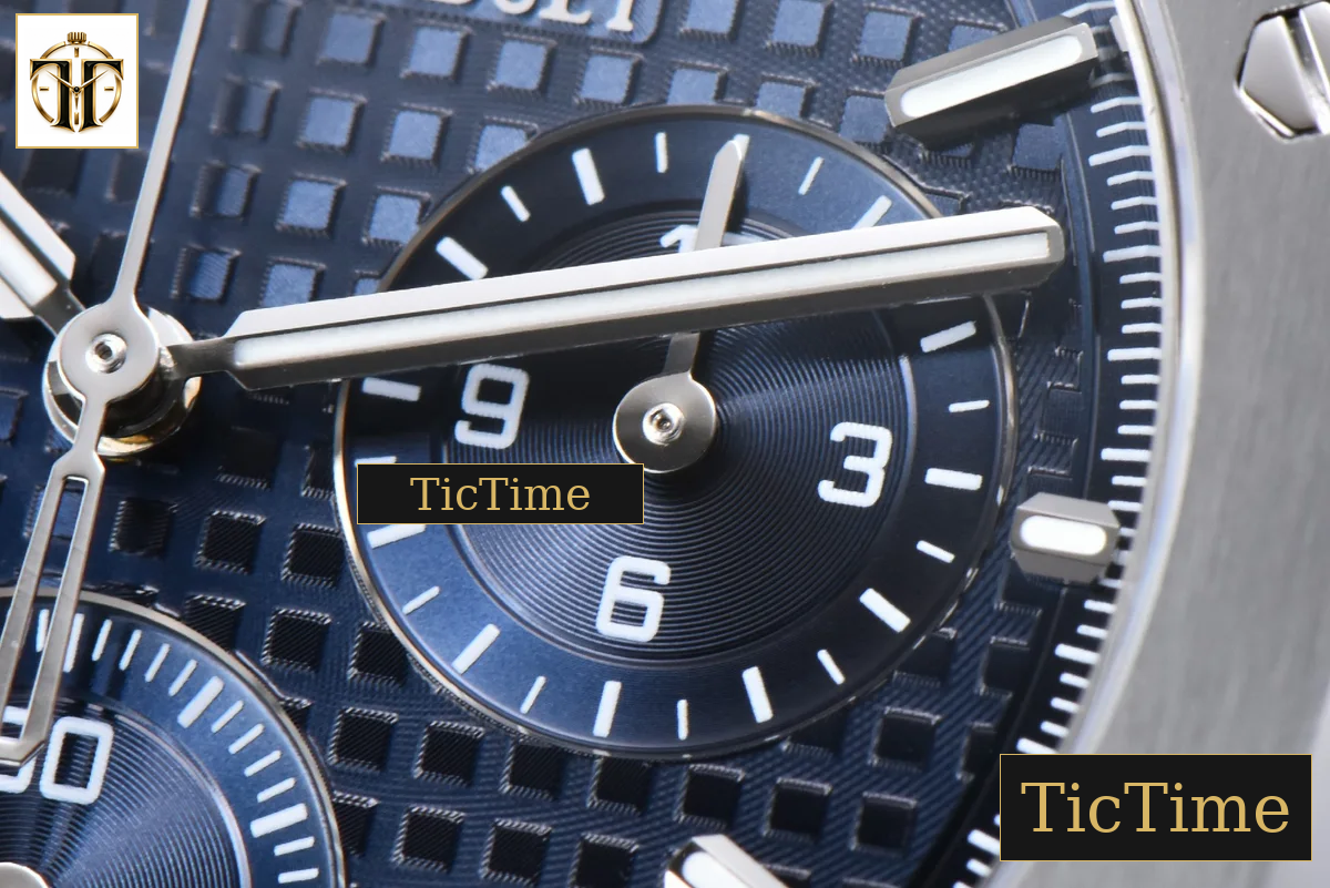 Royal Oak Chronograph 26240 41mm APSF Blue Checkered Blue Subdial SS Bracelet V1 SH4401 — foto 7