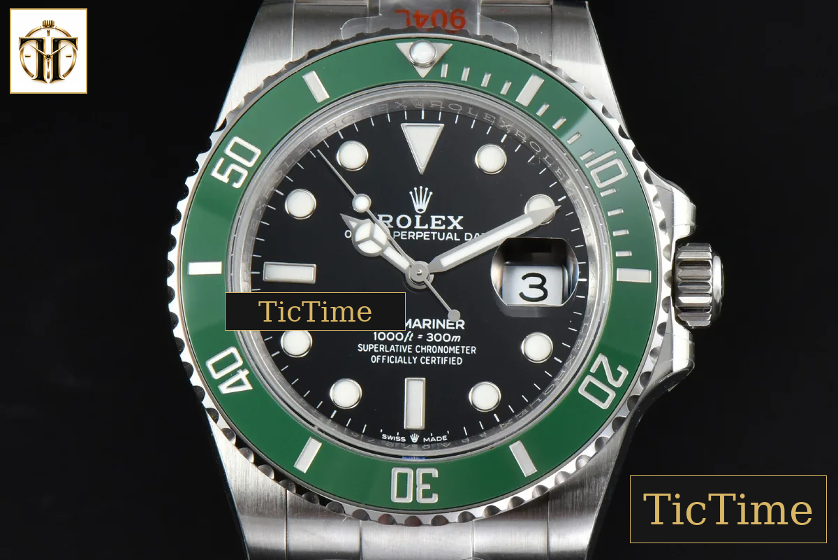 Submariner LV 126610 41mm GMF Green Ceramic Black Dial SS Bracelet VR3235 — foto 2