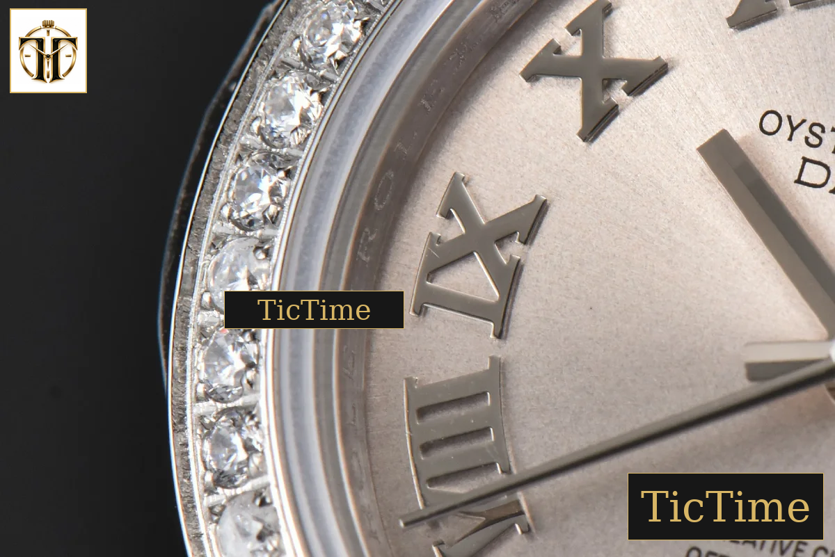DateJust Ladies 28mm WF Diamond Silver Dial Roma Marker Jubilee Bracelet A2236 — foto 7