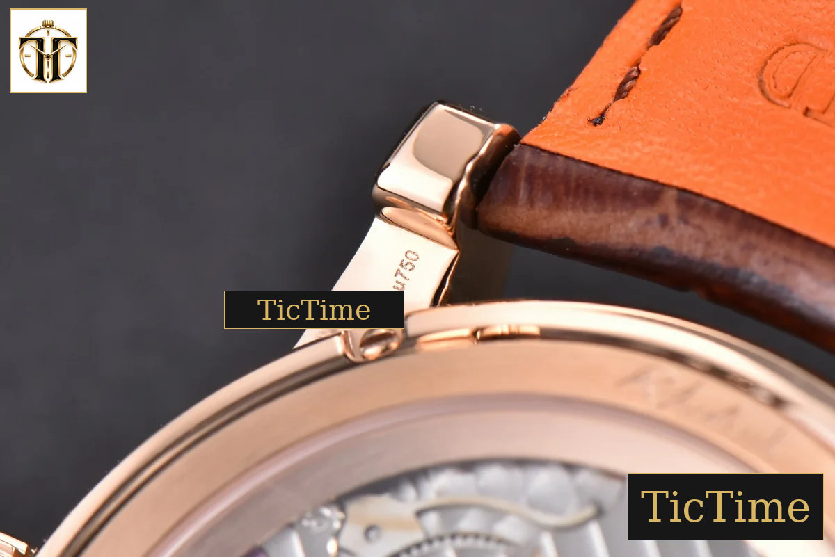 Hommage Flying Tourbillon RDDBHO0568 43mm JBF RG White/RG Dial Brown Croc Leather Strap — foto 18