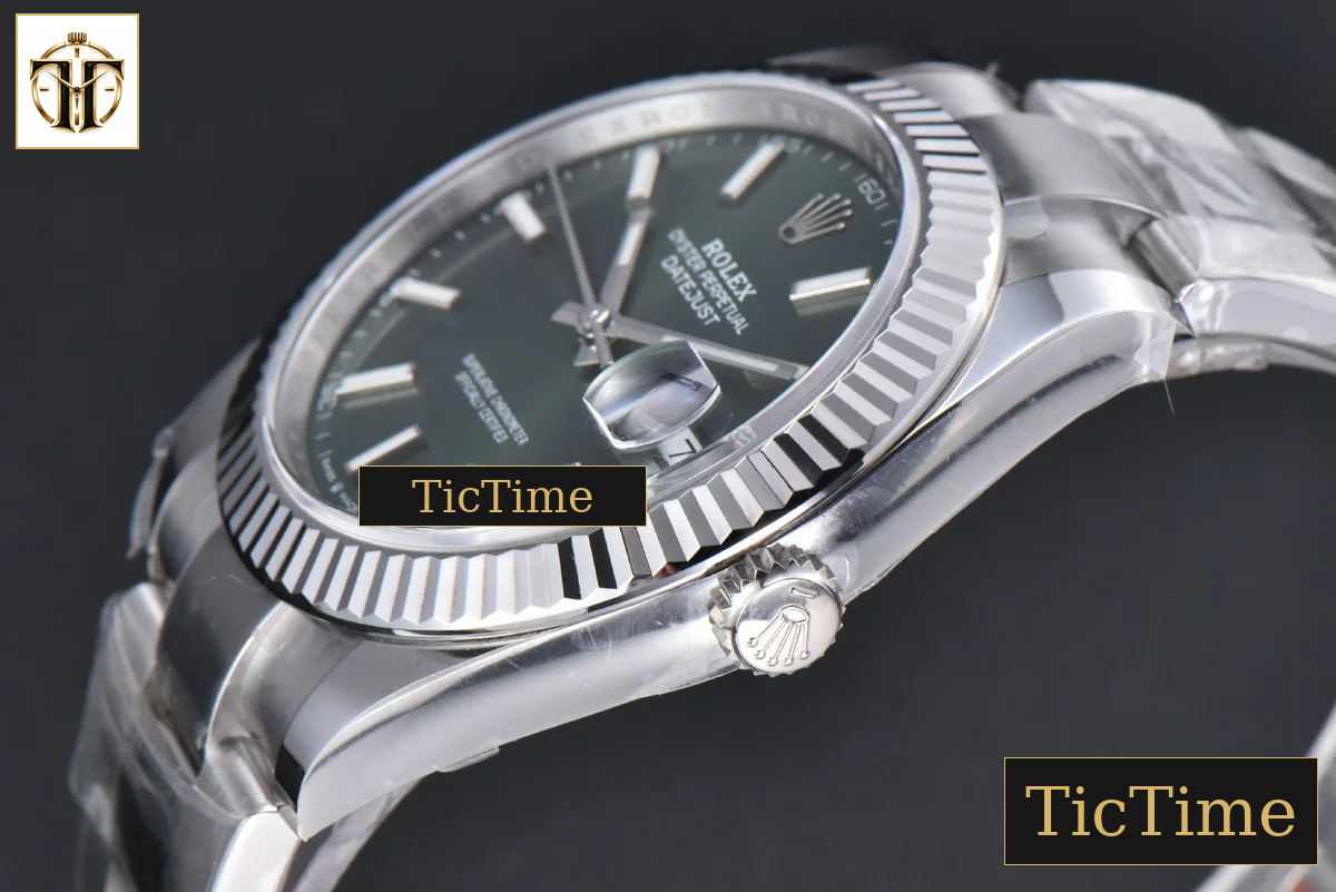DateJust 904L Mint 126334 41mm Clean Factory Green Dial Oyster Bracelet VR3235 — foto 11