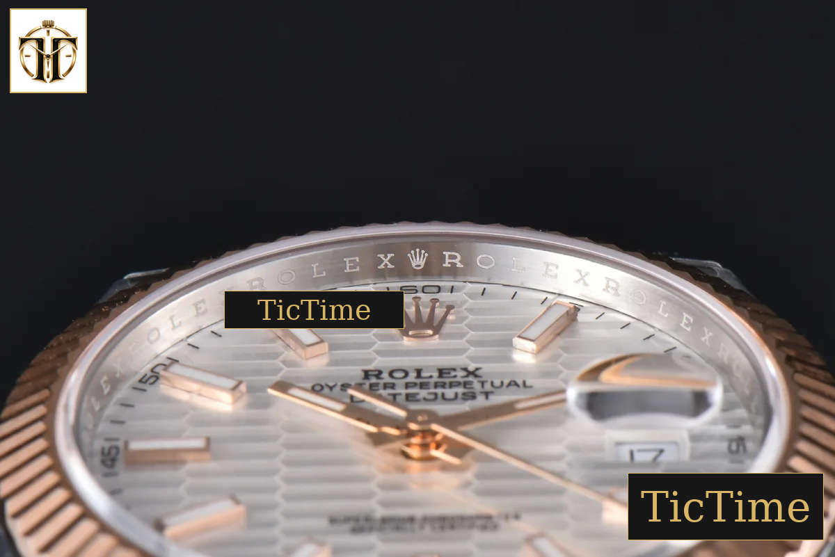 DateJust 41mm VSF RG/SS Silver Motif Dial Lume Marker Jubilee VS3235 — foto 13