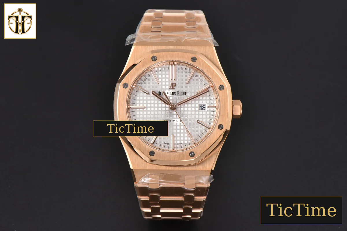 Royal Oak 15400 41mm ZF RG White Textured Dial RG Bracelet SA3120 — foto 3