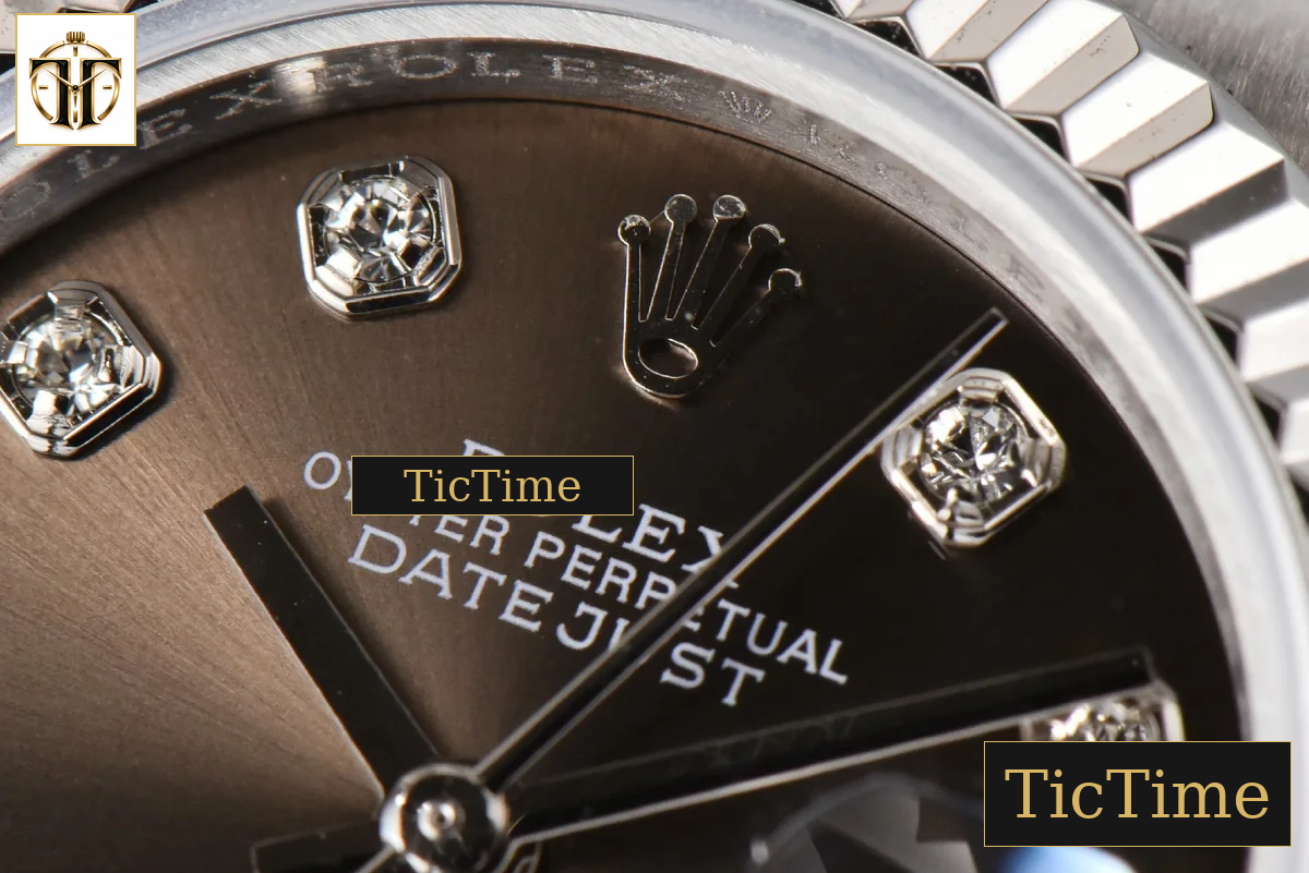 DateJust Ladies 28mm WF Gray Dial Diamond Marker Jubilee Bracelet A2236 — foto 6