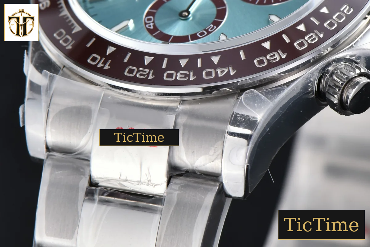 Daytona 904L 126506 40mm BPF SS Black Bezel Ice Blue Dial SS Bracelet SH4131 — foto 11