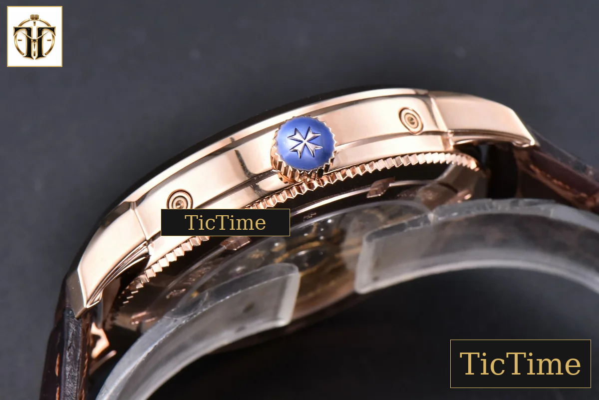 Traditionnelle 4010T 41mm MXF RG White Dial Brown Leather Strap A2460QCL — foto 14