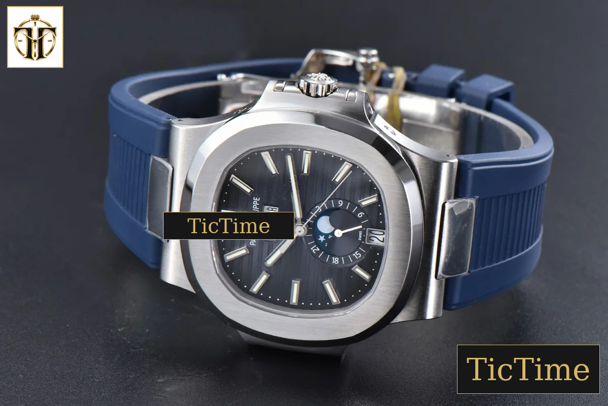 Nautilus Full Function 5726 40.5mm PPF Blue Dial Blue Rubber Strap A324 — foto 12