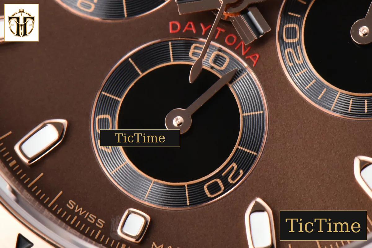 Daytona 116505 40mm BTF Brown Dial Black Subdial RG Bracelet SA4130 — foto 8