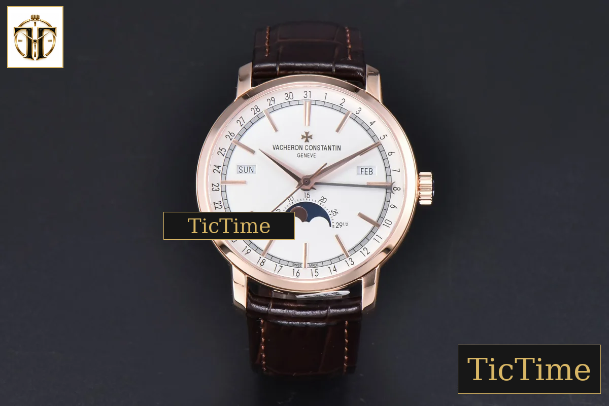 Traditionnelle 4010T 41mm MXF RG White Dial Brown Leather Strap A2460QCL — foto 3